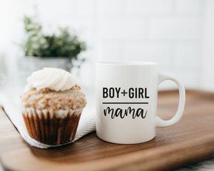 Boy + Girl Mama Coffee Mug