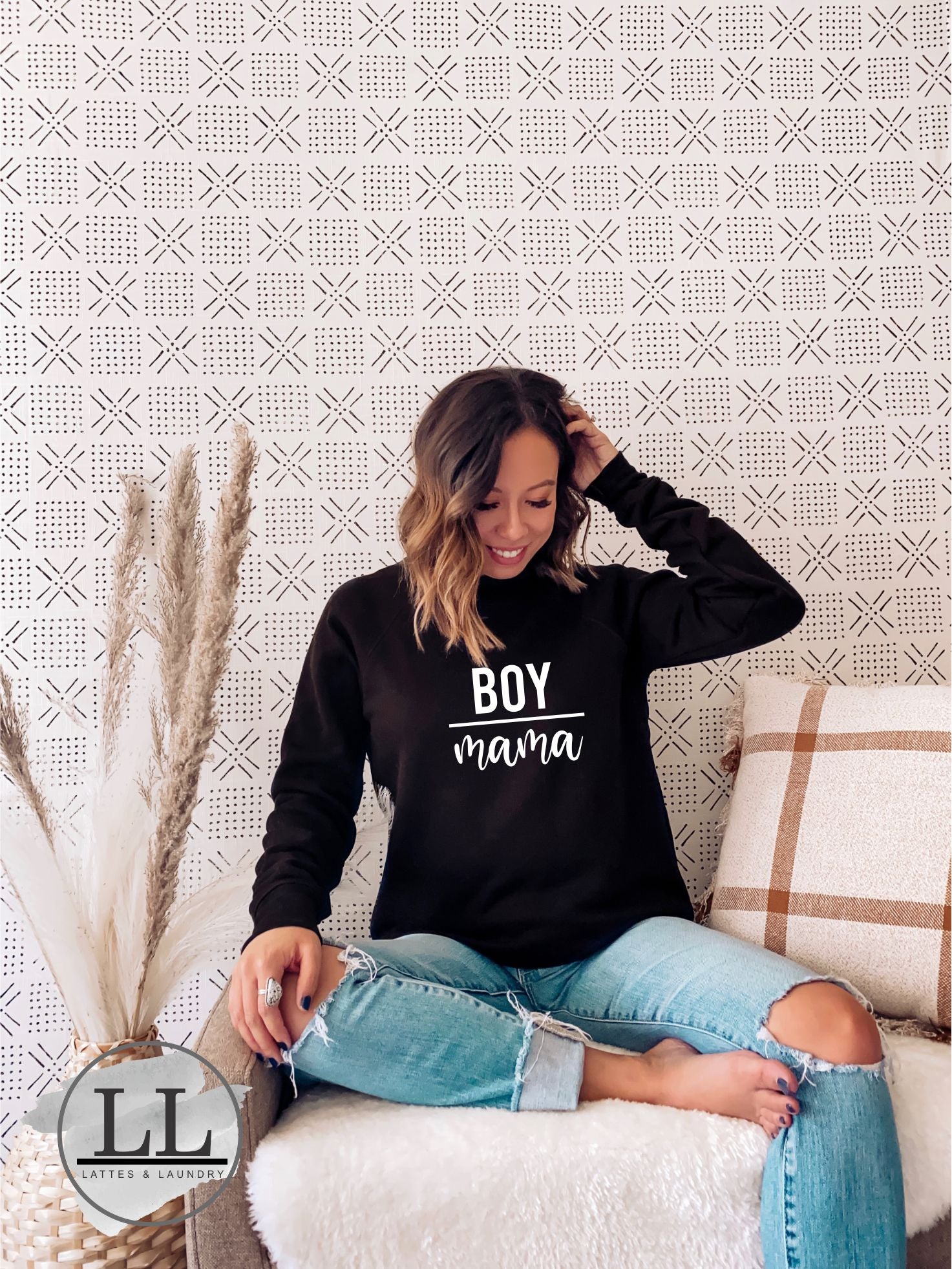 Boy Mama Modern Graphic Sweatshirt