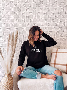 Fendi Designer Inspired Graphic Sweatshirt