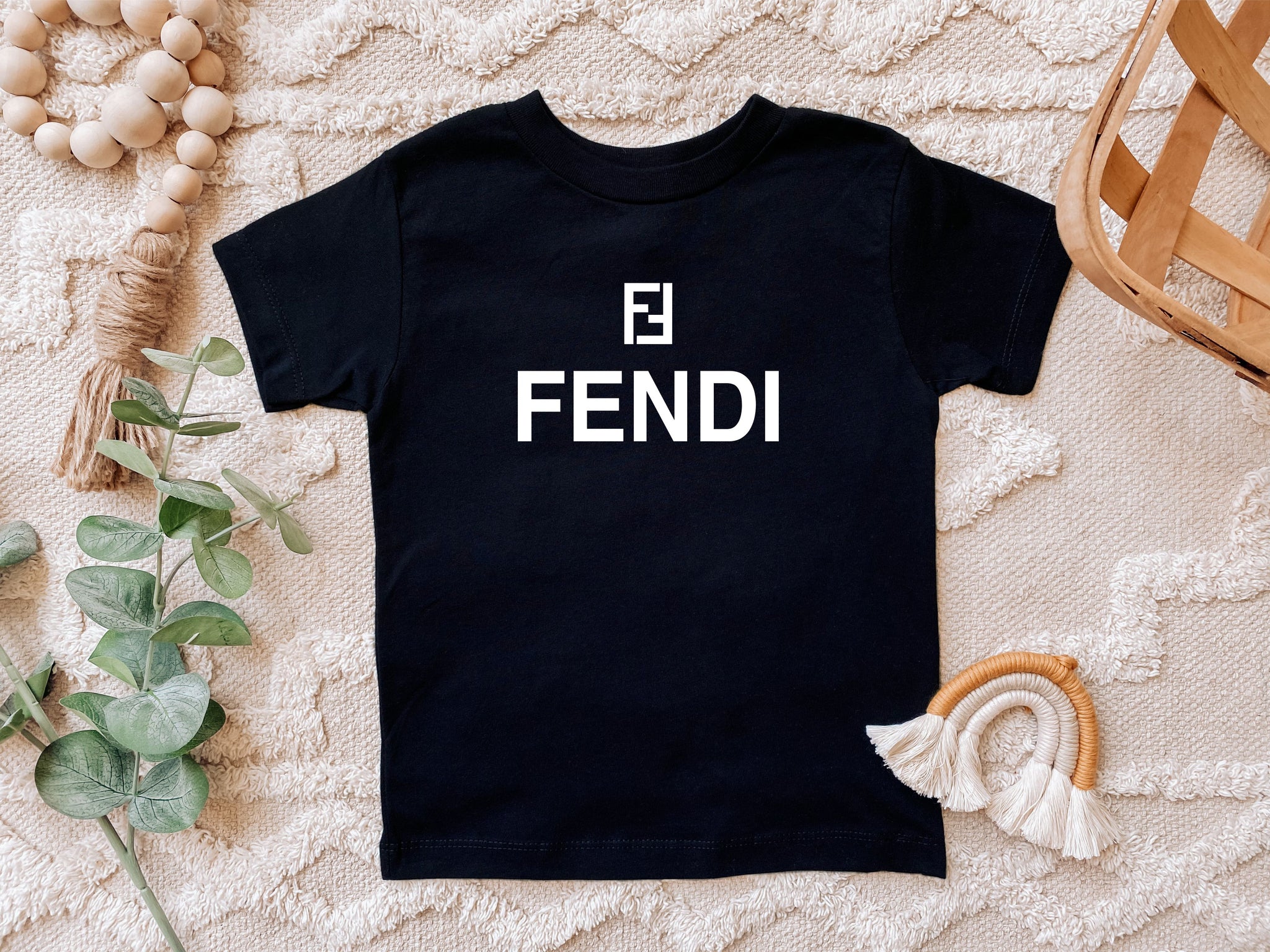 Fendi Designer Inspired Toddler Graphic Tee