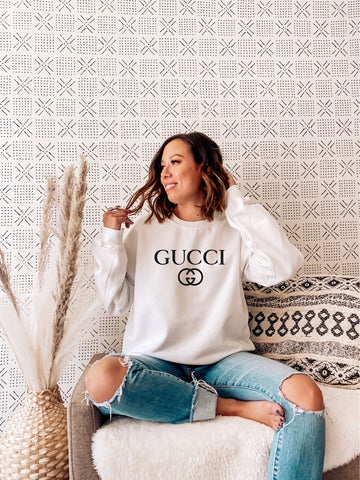 Gucci Designer Inspired Graphic Sweatshirt