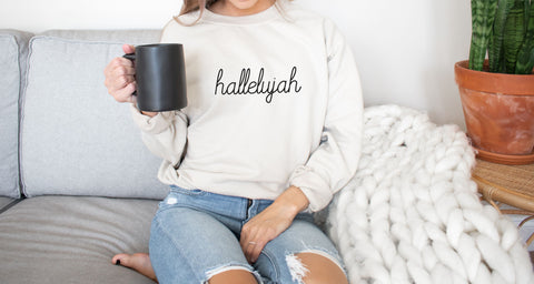 Hallelujah Graphic Sweatshirt