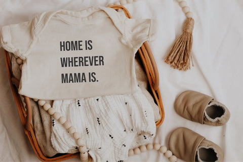 Home Is Wherever Mama is Infant Onesie Bodysuit