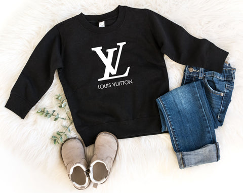 Louis Vuitton LV Designer Inspired Toddler Graphic Sweatshirt