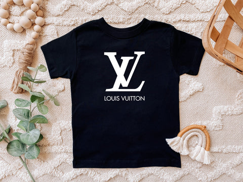 Louis Vuitton LV Designer Inspired Toddler Graphic Tee