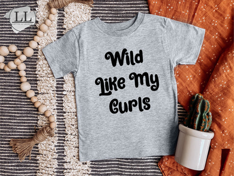 Wild Like My Curls Toddler Graphic Tee